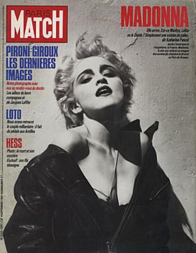 Madonna Paris Match French magazine (380409) 4 SEPTEMBER 1987